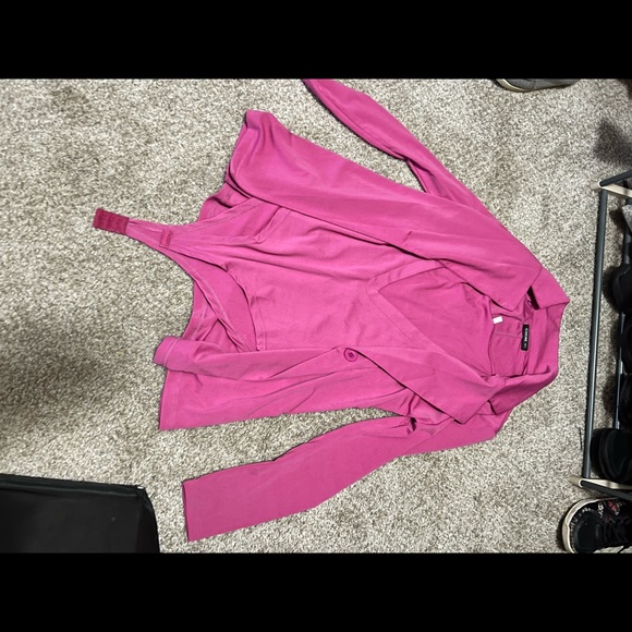 Pink jacket and matching body suit, size small - Picture 1 of 3